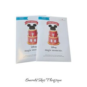 American greetings magic moments Disney Mickey birthday cards, lot 2 free ship
